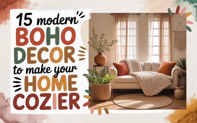 15 Modern Boho Decor To Make Your Home Cozier